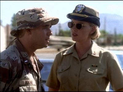 Spencer Garrett and Tracey Needham in JAG (1995)