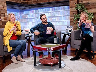 Amy Vorpahl, Maude Garrett, and Hector Navarro in Alpha Book Club: Harry Potter and the Sorcerer's Stone - Part 4 (2018)