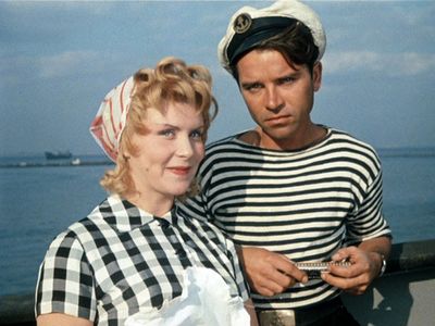 Margarita Nazarova and Aleksandr Susnin in Striped Trip (1961)