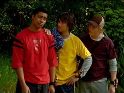 Pua Magasiva, Glenn McMillan, and Adam Tuominen in Power Rangers Ninja Storm (2003)