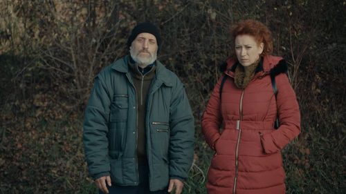 Neven Aljinovic-Tot and Lana Baric in The Head of a Big Fish (2022)