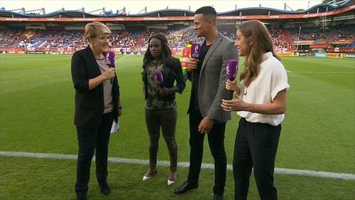 Clare Balding, Jermaine Jenas, and Eni Aluko in Summer of Sport: Women's Euro 2017 (2017)