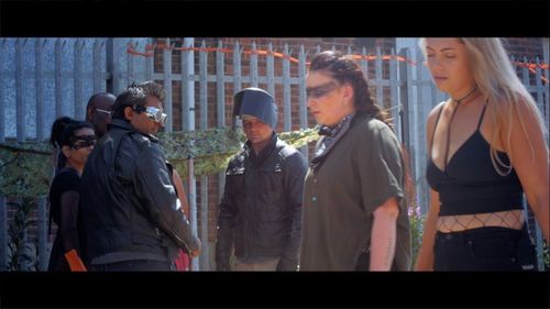 Rudy Barrow, Manoj Anand, Kellyann Summers, Rob Staniforth, and Priya Tailor in Apocalyptic 2077 (2019)