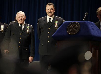 Tom Selleck and Len Cariou in Blue Bloods (2010)