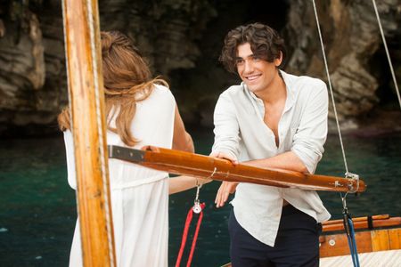 Adrián Salzedo and Tini Stoessel in Tini: The New Life of Violetta (2016)