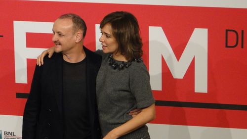 Marco Simon Puccioni and Valeria Golino at the Like The Wind photo call