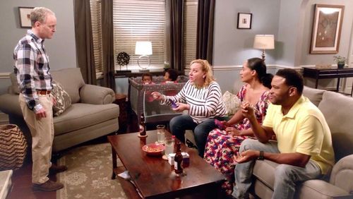 Nicole Sullivan, Anthony Anderson, Tracee Ellis Ross, and David Goldman in Black-ish (2014)