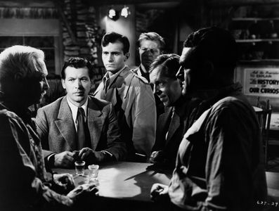 Rudolph Anders, Helmut Dantine, Philip Dorn, Samuel S. Hinds, Kurt Kreuger, and Hans Schumm in Escape in the Desert (194