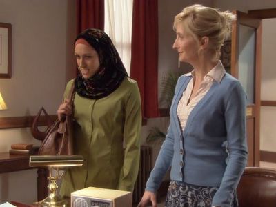 Sheila McCarthy and Sitara Hewitt in Little Mosque on the Prairie (2007)