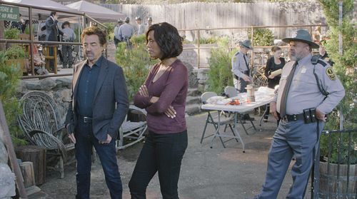 Joe Mantegna, John Cothran, and Aisha Tyler in Criminal Minds (2005)