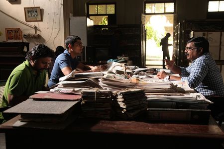 Siddharth, Rajkumar, and Gajaraj in Jigarthanda (2014)