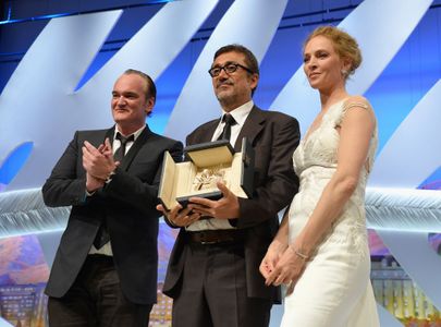 Quentin Tarantino, Uma Thurman, and Nuri Bilge Ceylan at an event for Winter Sleep (2014)