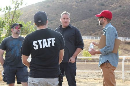 Roger Strong, Eric Keith, David Huffman & Nic Birdsall at Agua Dulce Movie Ranch, CA