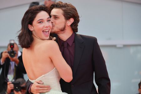 Andrea Arcangeli and Matilda De Angelis at an event for A Family (2017)