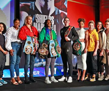 Caroline Dubois, Lauren Price, Karriss Artingstall, April Hunter, Shannon Ryan, Claressa Shields, Mikaela Mayer, Savanna