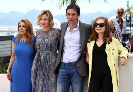 Isabelle Huppert, Valeria Bruni Tedeschi, Tassadit Mandi, and Samuel Benchetrit at an event for Macadam Stories (2015)