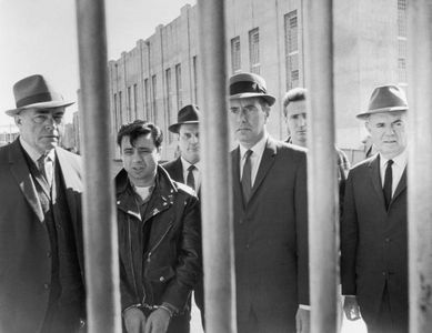 John Forsythe, Robert Blake, James Flavin, John Gallaudet, Gerald S. O'Loughlin, and Scott Wilson in In Cold Blood (1967