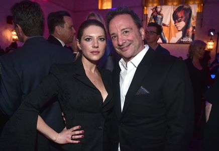 Louis D'Esposito and Katheryn Winnick at an event for Captain Marvel (2019)