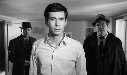 Anthony Perkins, Jess Hahn, and Billy Kearns in The Trial (1962)