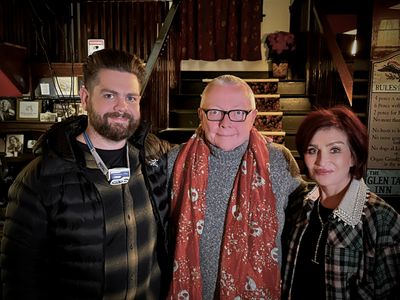 With Jack and Sharon Osbourne on Jack Osbourne’s Night of Terror