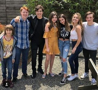 Joseph John Schirle, Tanner West, Addison Riecke, Annie LeBlanc, Bella Shepard and Reid Miller in A Girl Named Jo