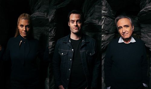 Joe Dante, Bill Hader, and Barbara Muschietti in Eli Roth's History of Horror: Monsters (2020)