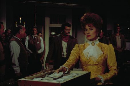 Maureen O'Hara, John Doucette, and Patrick Wayne in Big Jake (1971)