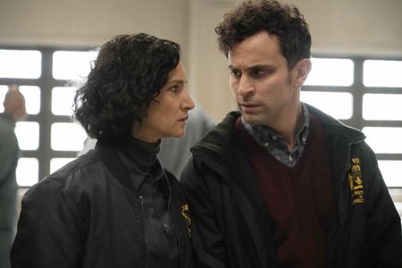 Matt Dellapina and Indira Varma in FOR LIFE (ABC)