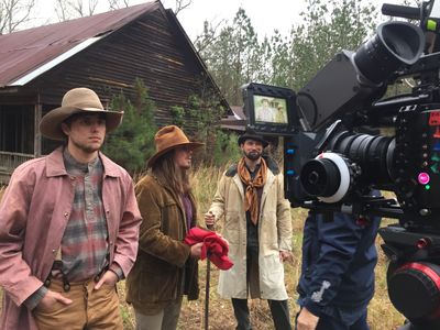 Matt Story, Britton Webb, and Matthew R. Horton in Blood Country (2017)