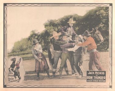 Buck Connors, Francis Ford, Katherine Grant, Jack Hoxie, William McCall, and Jack Pratt in Ridin' Thunder (1925)