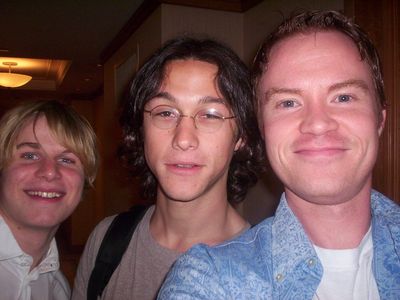 Joseph Gordon-Levitt, Brady Corbet, and Scott Heim at an event for Mysterious Skin (2004)