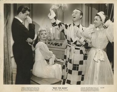 June Clayworth, Ralph Edwards, Frances Langford, and Phillip Terry in Beat the Band (1947)