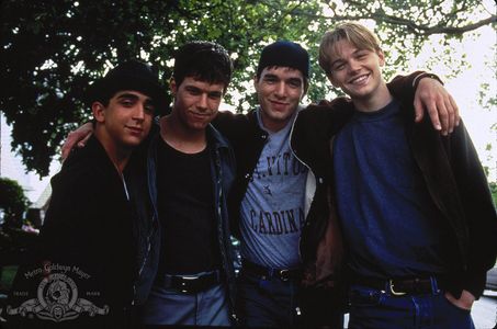 Leonardo DiCaprio, Mark Wahlberg, James Madio, and Patrick McGaw in The Basketball Diaries (1995)