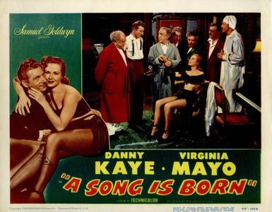 Danny Kaye, Hugh Herbert, Felix Bressart, J. Edward Bromberg, Virginia Mayo, Ludwig Stössel, and O.Z. Whitehead in A Son