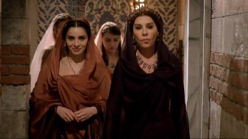 Nebahat Çehre and Nur Fettahoglu in The Magnificent Century (2011)