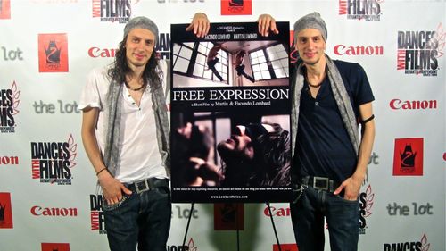 Facundo Lombard and Martín Lombard at Dances With Films. Screening of Free Expression (2012)