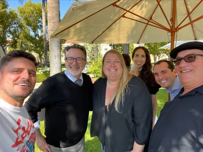 Don Dunn with Lee Rosenthal, Rebecca Kukkonen, Melissa Klein and Mathew Ferrante at Paramount Octoberfest 2022