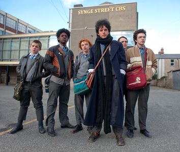 Karl Rice, Ferdia Walsh-Peelo, Mark McKenna, Ben Carolan, Percy Chamburuka, and Conor Hamilton in Sing Street (2016)