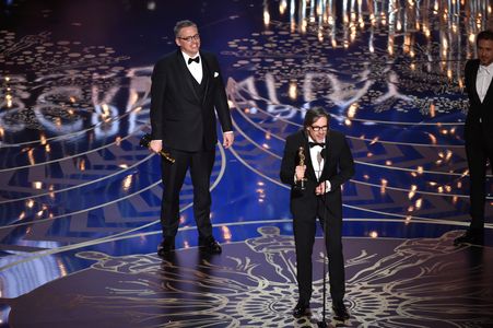 Adam McKay and Charles Randolph at an event for The Oscars (2016)