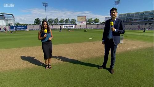 Alastair Cook and Isa Guha in Cricket: Today at the Test (2020)