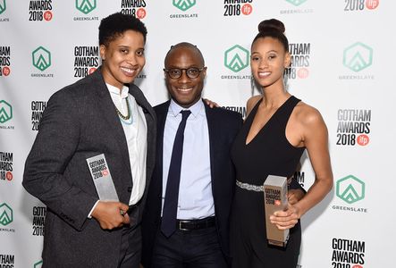 195 Lewis Director Chanelle Aponte Pearson and Producer Rae Leone Allen with Barry Jenkins