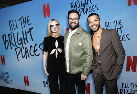 Elle Fanning, Brett Haley, and Justice Smith at an event for All the Bright Places (2020)