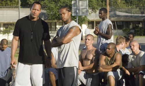 Gridiron Gang the movie My Boy Dwayne The Rock Johnson, XZIBIT , and of course myself Joseph Raymond Lucero