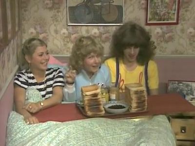 Neil Buchanan, Suzanne Dando, and Sandi Toksvig in No 73 (1982)