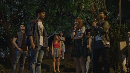 Kiray Celis, Ella Cruz, Andre Garcia, Mark Neumann, Ryle Paolo Santiago, Taki Saito, and Shaun Salvador in #ParangNormal