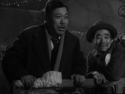 Bokuzen Hidari and Takashi Shimura in Scandal (1950)