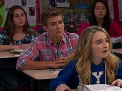 Sabrina Carpenter and Peyton Meyer in Girl Meets World (2014)