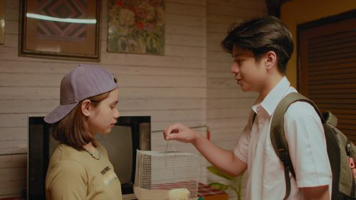 Marco Masa and Ashley Sarmiento in Black Rider (2023)