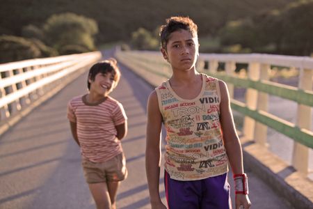 James Rolleston and Te Aho Eketone-Whitu in Boy (2010)