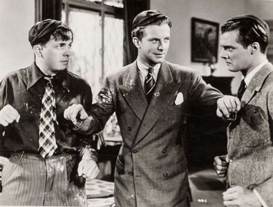 Mark Daniels, William Lundigan, and Frank Melton in Freshman Year (1938)